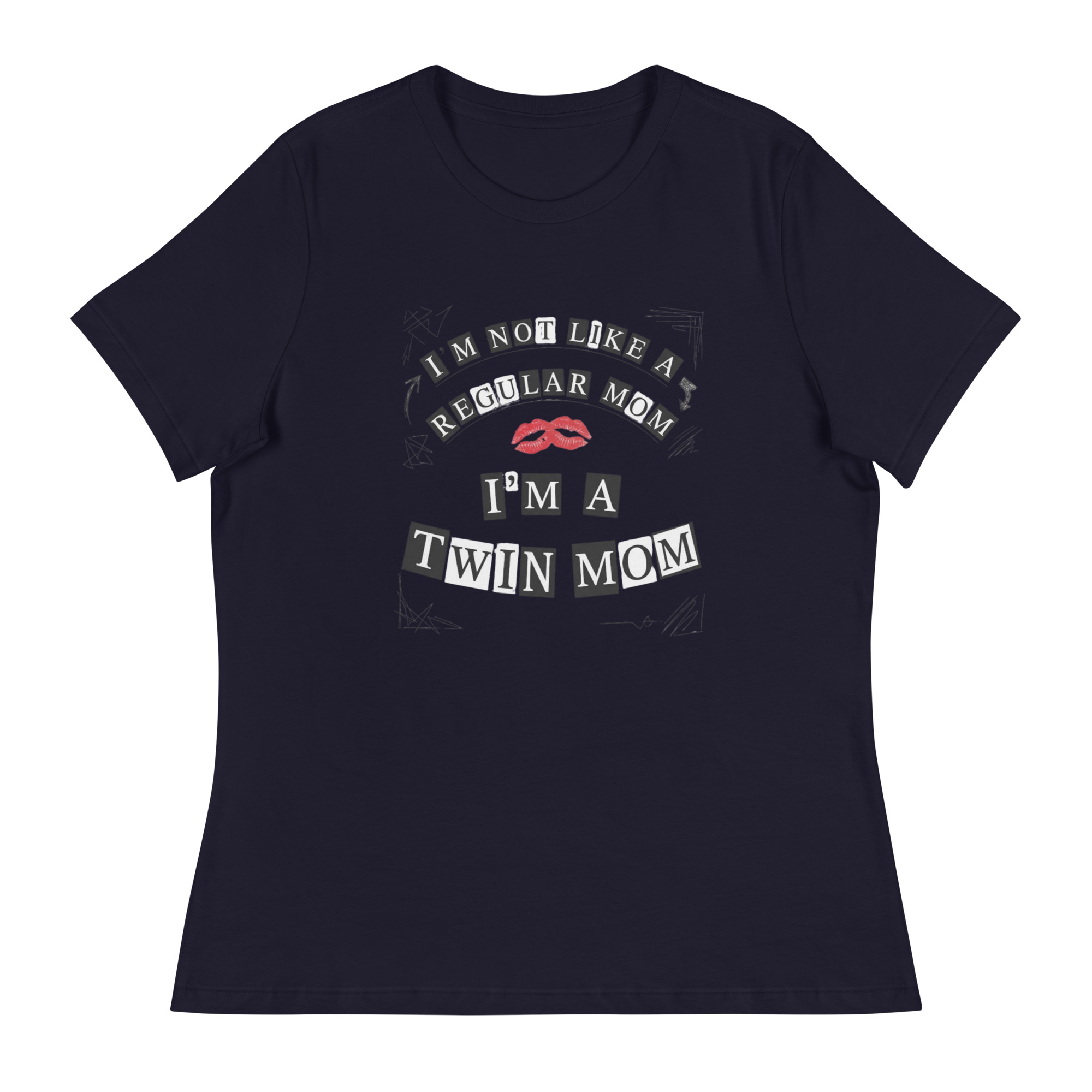 Twin Mom Mean Girls Cut Out T-Shirt - Image 2